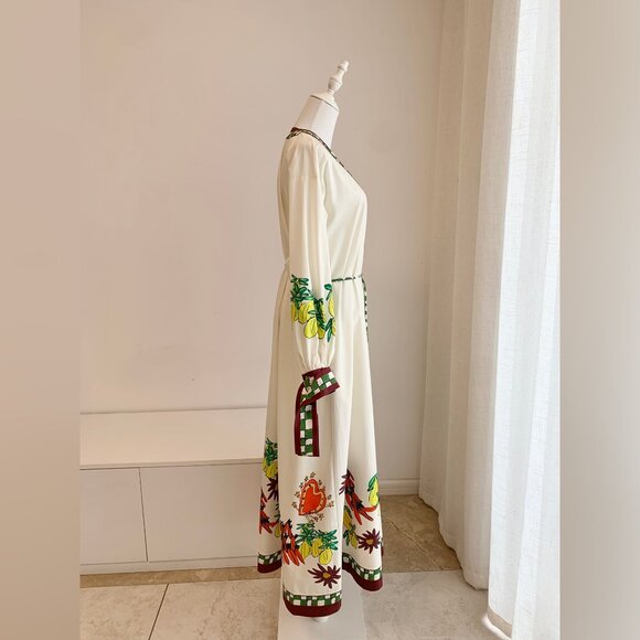 KATERINA V NECK MIDI DRESS - Picture 6 of 10